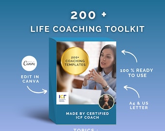 Life Coaching Template,  Canva Coaching Bundle, Business Coaching tools,  Executive Coaching, career coaching toolkit, Leadership kit
