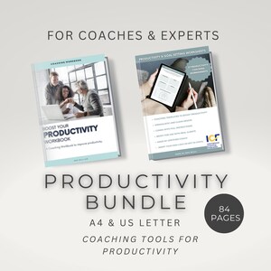 ProduktivitÃ¤t und Ziele-Setting-Coaching und Canva Workbook Kit. Coaching Canva Workbook Vorlagen für Business Coaching