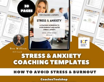 Coaching-Tools zur Stress- und Angstbewältigung, Methoden zum Stressabbau, Stressbewältigungs-Tool, Coaching-Ressourcen für Mentale Gesundheit,