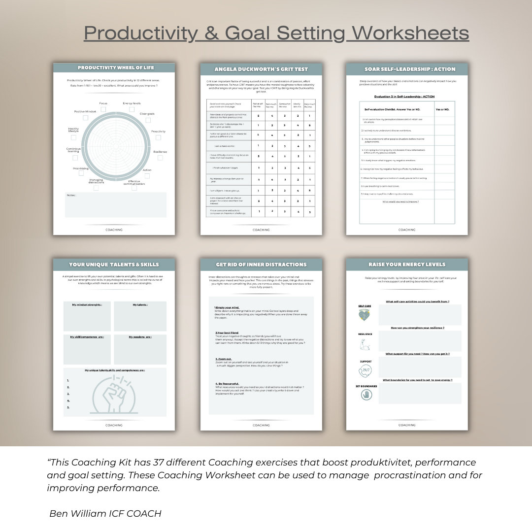 Life Coaching Template, Canva Coaching Bundle, Business Coaching Tools ...