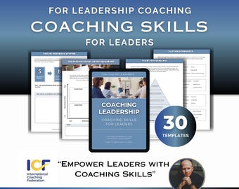 Leadership Coaching Skills Templates, Business Development Worksheets Canva