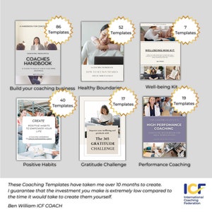 Life Coaching Template Bundle Kit Business Coaching Canva Worksheet ...
