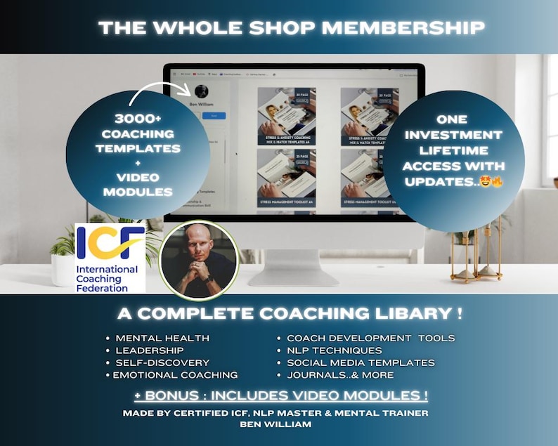 100 coaching worksheet toolkit, Coaching templates editable, business coach methods, coaching sessions, executive coaching, canva template image 10