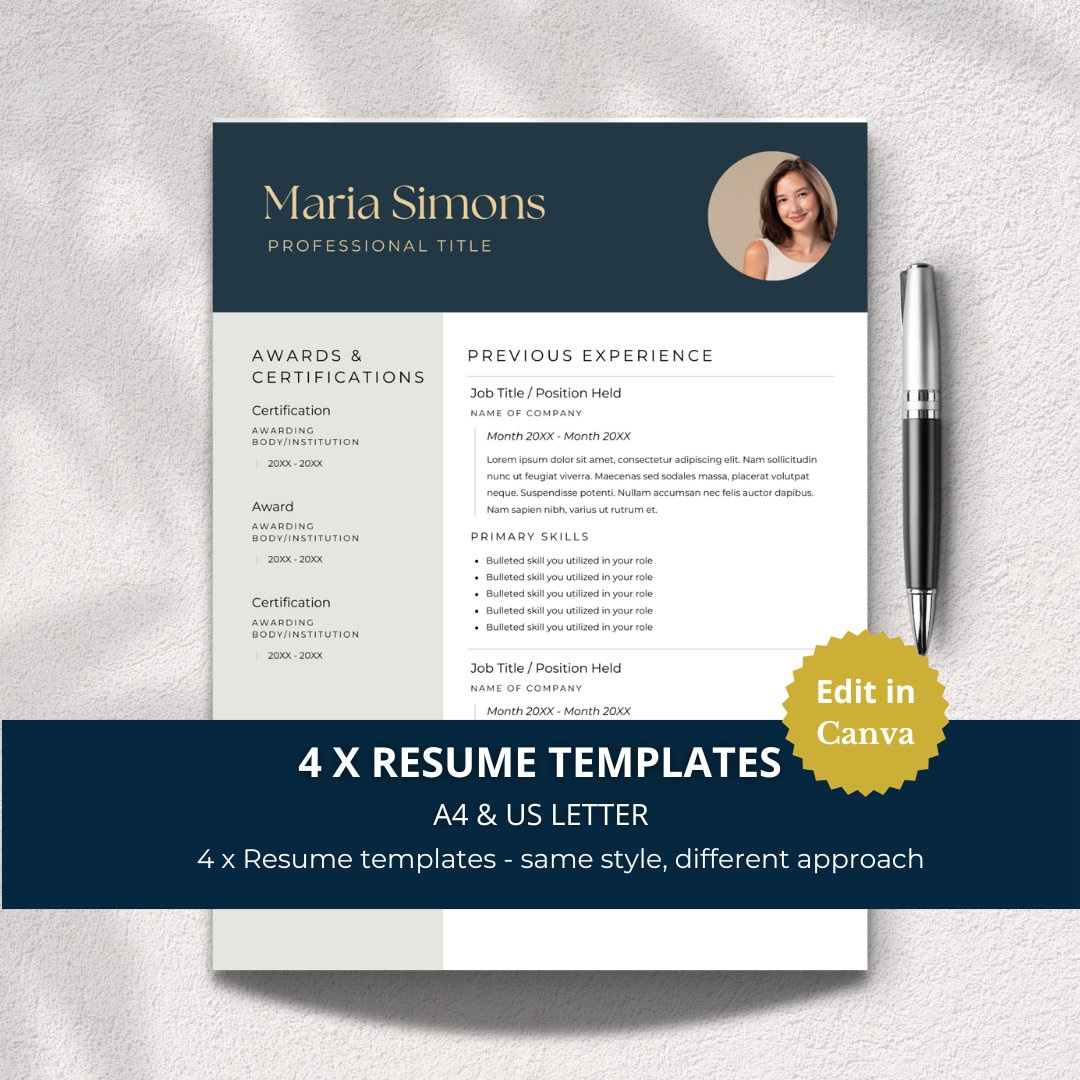 Resume Template Editable Resume - Il 1080xN.6061711492 Pwb7