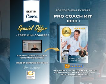 life coaching template bundle kit business coaching canva worksheet leadership coaching tool coaching session client intake form coaching