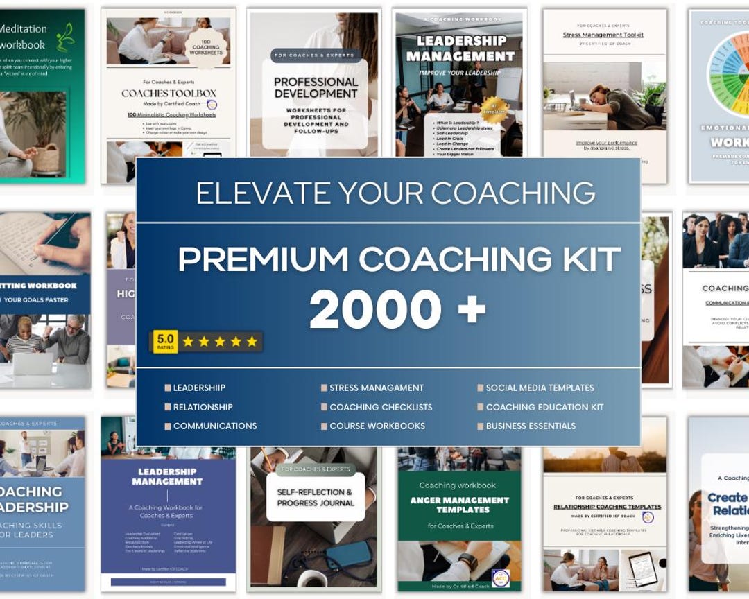 Coaching Business Bundle Canva Template Business Coach Start up Toolkit ...