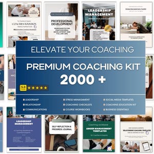 Coaching Business Bundle Canva Template Business Coach Start Up Toolkit Life Coach worksheet Coach Planners Instagram Reel Kit for Coaches