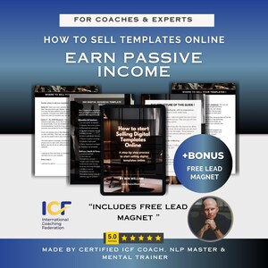 Sell Canva Templates Online Guide, Digital Product Business Startup guide Passive income Online Entrepreneur systeme.io