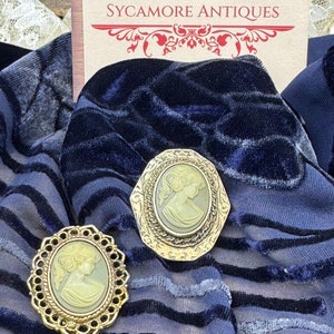Peri Cameo Brooch Vintage Brooch Antique Brooch Costume Jewelry MCM Jewelry Brooch Pendant Victorian Styled Costume Jewelry