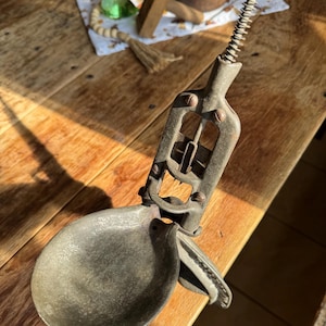 Antique Cast Metal Cherry Pitter Rollman Mfg Co Mounty Joy PA Country Cabin Decor Americana Country Kitchen Vintage Kitchen