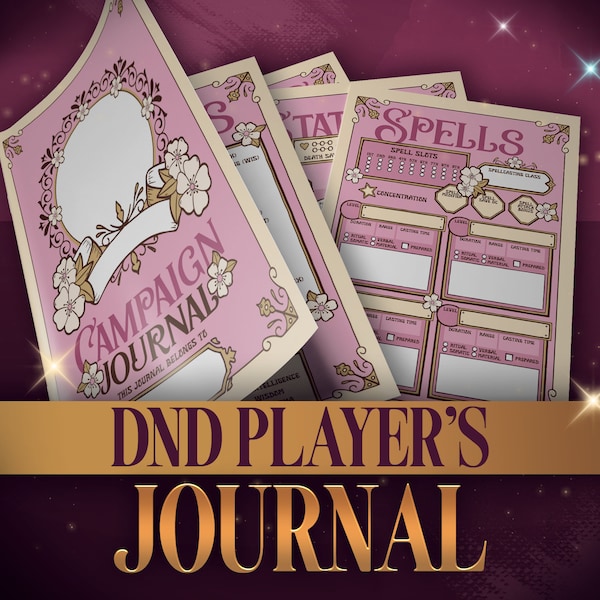 Dnd Player Character Sheet - Etsy