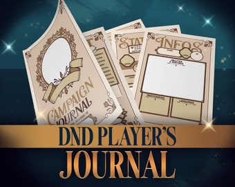Printable DnD Campaign Journal: Character Sheets & RPG Tracker (PDF Download)