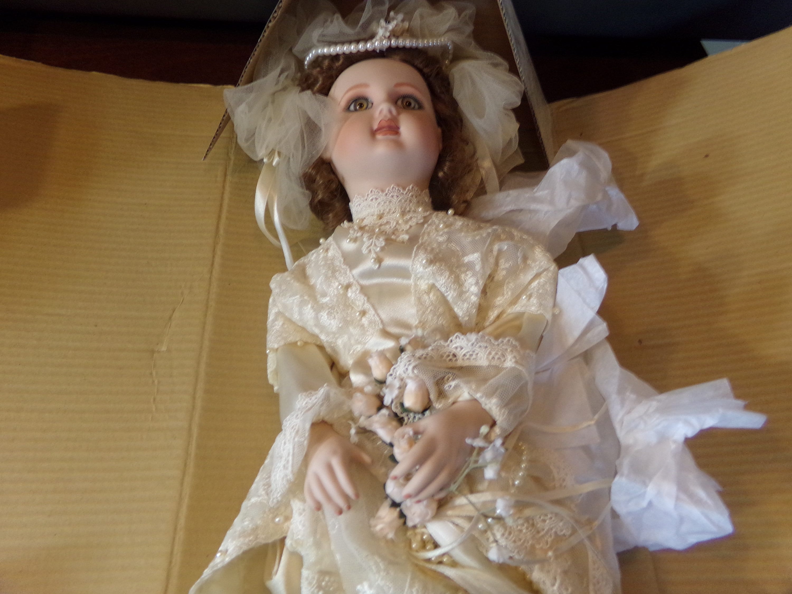 Poupée De Mariée Jumelle Franklin Heirloom - Marque Raynal - Occasion