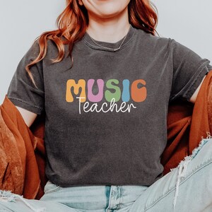 Music Teacher Shirt Comfort Colors Choir Teacher Shirt Music Teacher Gifts Back To School Teacher Appreciation Musician Gift Band Teacher