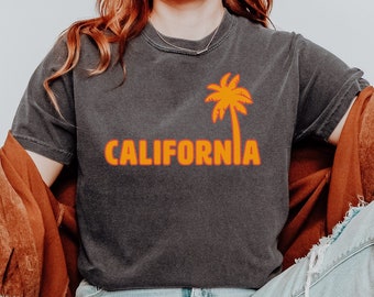 California Shirt, Cali Shirt, Palm Tree Shirt, Beach T Shirt, Summer Tees, Vintage California, Aesthetic Shirt, Cali Tee, Retro California