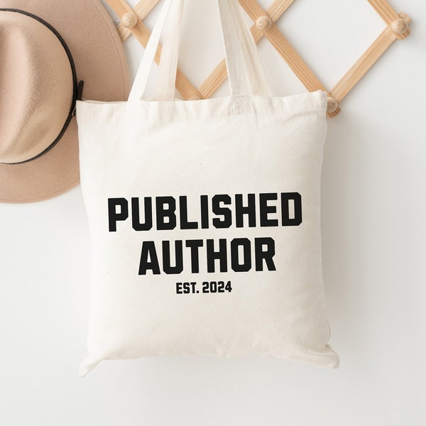 Published Author Tote Bag Writer Tote Bag Custom Author Tote Author Gift Bookish Tote Bag Writer Gift Book Tote Future Author New Author