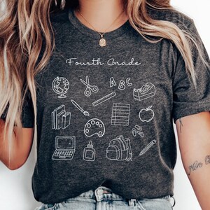 Fourth Grade Teacher Shirt, Fourth Grade Teacher Gift, 4th Grade Shirt, Fourth Grade Team Shirts, Back To School Shirts, 4th Grade Crew Tees