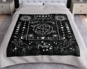 Pisces Blanket, Zodiac Blanket, Pisces Horoscope Blanket, Astrology Gift, Pisces Gifts, Celestial Blanket, Astrology Blanket, Zodiac Gifts