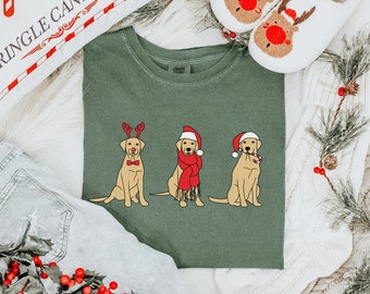 Labrador Retriever Christmas Shirt Comfort Colors Labrador Lover Dog Lover Christmas Shirt Lab Mom Gift Christmas Lab Shirt Holiday Lab Tee