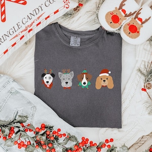Christmas Dog Shirt Comfort Colors Dog Lover T-Shirt Dog Mom Gift Dog Mom Shirt Dog Owner Christmas Gift Dog Mama Holiday Dog Shirt Dog Gift
