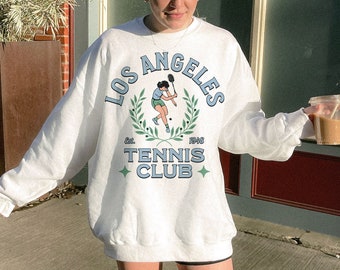 Los Angeles Tennis Club Sweatshirt Preppy Tennis Club Crewneck Tennis Lover Gift California Country Club Crewneck Preppy Athletic Pullover
