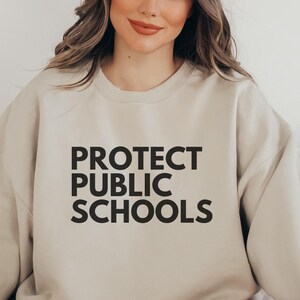 Protect Public Schools Sweatshirt, Support Teachers Crewneck, Public Educator Gift, Support Public Education Crewneck, Librarian Sweatshirt