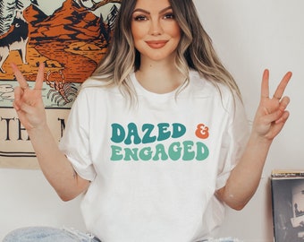 Dazed and Engaged, Groovy and Boozy, Bachelorette Party Shirts, Retro Bach Party Shirts, Bridal Party Shirts, 70s Themed Bachelorette, Disco