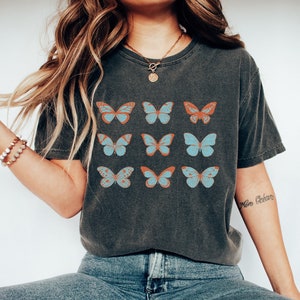 Butterfly Shirt, Cottagecore, Butterfly Lover Gift, Aesthetic Shirt, Boho Butterfly, Butterflies Shirt, Cute Butterfly Shirt, Insect Shirt