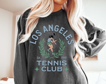 Los Angeles Tennis Club Sweatshirt Comfort Colors Sweatshirt
