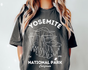 Yosemite National Park Shirt Comfort Colors California Shirt National Park Tee Hiking Gifts Outdoorsy Shirt Camping Shirt Travel Tee Nature
