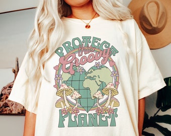 Mother Earth Shirt, Retro Earth Day, Environmental Shirt, Save Our Planet Gift, Climate Change Shirt, Activist Shirt, Comfort Colors® Shirt