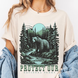 Protect Our National Parks Shirt, Save National Parks Shirt, Comfort Colors® Shirt, Protect Public Lands, Granola Girl, Conservation Shirts