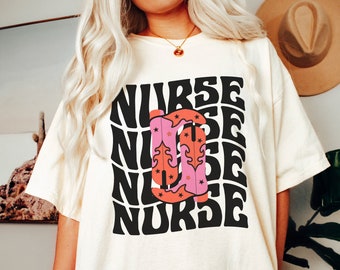 Western Nurse Shirt, Comfort Colors, Cowgirl Nurse Tee, Retro Nursing Shirts, Nurse Grad Gift, Western RN Shirt, LPN Shirt, Gift For Nurse