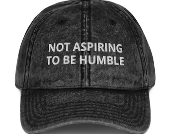 Gorra de algodón vintage que no aspira a ser humilde, gorra bordada de Kamala Harris 2024, gorras demócratas, gorra de papá bordada de Harris, gorra política
