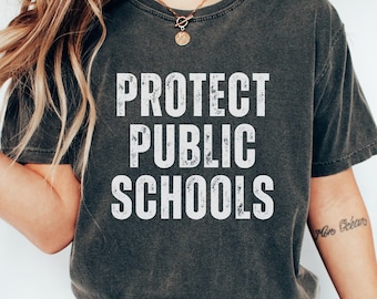 Protect Public Schools Shirt, Comfort Colors® Shirt, Teacher Shirts, Public Educator Gift, Support Public Schools Shirt, Librarian Shirt