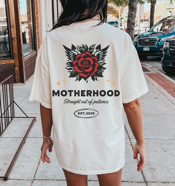 Custom Motherhood Shirt, Comfort Colors® Shirt, Trendy Mom Shirt, Funny Mom Shirt, Mother's Day Gifts, New Mom Shirt, Cool Rad Mom Shirt