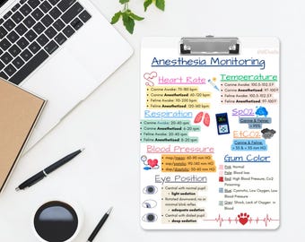 Prancheta para monitoramento de anestesia veterinária, anotações de técnico veterinário, técnico veterinário, enfermeiro veterinário, medicina veterinária, diploma de bacharelado