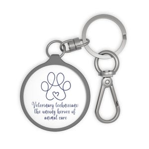 Veterinary KeyChain|Veterinary Technician|Vet Tech|Veterinary Nurse|Vet Nurse|Veterinary Medicine|Vet Med Gift|Veterinarian|Vet Assistant