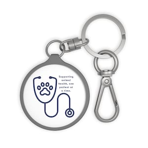 Veterinary KeyChain|Veterinary Technician|Vet Tech|Veterinary Nurse|Vet Nurse|Veterinary Medicine|Vet Med Gift|Veterinarian|Vet Assistant