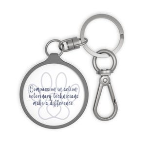 Veterinary KeyChain|Veterinary Technician|Vet Tech|Veterinary Nurse|Vet Nurse|Veterinary Medicine|Vet Med Gift|Veterinarian|Vet Assistant