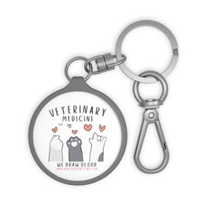 Veterinary KeyChain|Veterinary Technician|Vet Tech|Veterinary Nurse|Vet Nurse|Veterinary Medicine|Vet Med Gift|Veterinarian|Vet Assistant