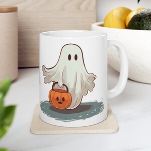 Cute Ghost Halloween Mug, Halloween Cup, Boo Pumpkin Mug, Halloween Mug, Ghost Lovers Mug, Halloween Fall Mug, Halloween Gifts,