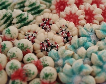 Butter Spritz Cookies- Holiday Edition