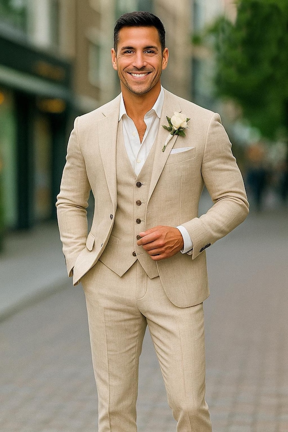 linen dress suits Harrison Dark Navy 100% Linen Suit