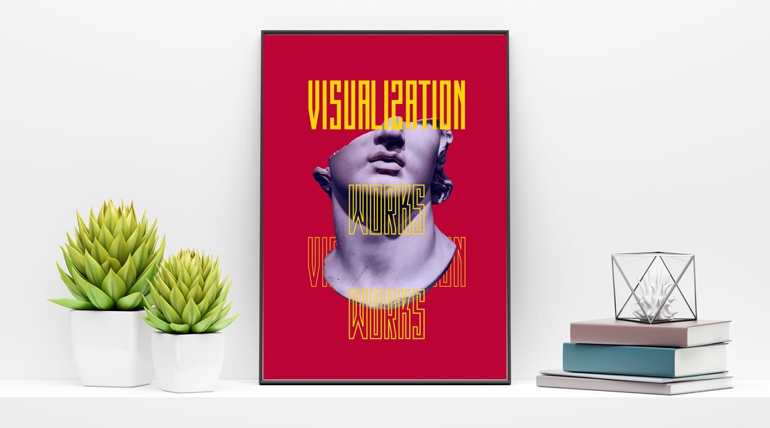 Visualization Works, Wall Art, Word Artperfect for Office, Workspace