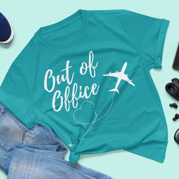 Out of Office Shirt, Funny Vacation Shirt, Vacation T-Shirt, Travel Tee, Corporate Shirt, Working Shirt, Coworker Gifts, Home Office Gift