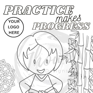 Practice makes Progress Boy Ninja Coloring Page