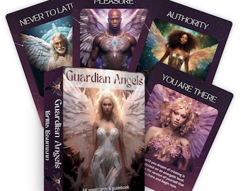 Guardian Angel Oracle Cards – Healing & Protection Deck (68 Cards + Guidebook) – Spiritual Guidance and Messages
