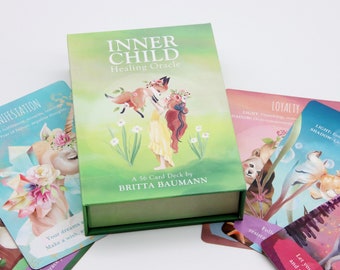 Inner Child Healing Oracle: 56 Oracle Cards & Guidebook by Britta Baumann