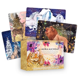 Aura Alchemy Oracle: una baraja de 47 cartas y una guía de Britta Baumann